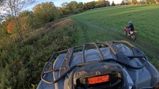 Sending jumps on the Can Am 570 Outlander [upl. by Mahgirb]