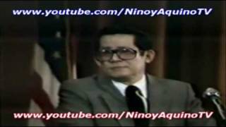 NINOY AQUINOs memorable speech 59 in Los Angeles 2151981 [upl. by Gaultiero]