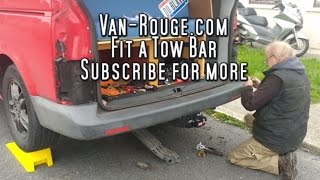 Fit a towbar to a VW Transporter T5  Van Rouge [upl. by Hoseia]