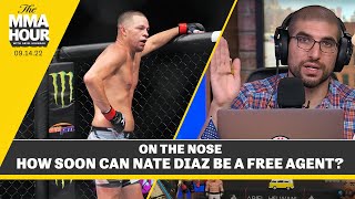 Ariel Helwani How Soon Can Nate Diaz Be A Free Agent  The MMA Hour [upl. by Marijo621]