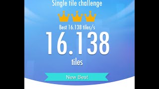 PIANO TILES 2 SINGLE TILE CHALLENGE 16138 TPS LEGENDARY RECORD NO PAUSE CADEN DEFEATED [upl. by Sirapal443]