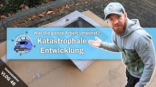 Vlog 48  Waschbecken und keine saubere Sache😲Katastrophe mit der Arbeitsplatte aus geölter Eiche [upl. by Besse554]