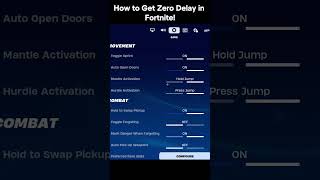 How To Get Zero Delay In Fortnite [upl. by Folsom507]