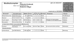 Bundeseinheitlicher Medikationsplan Wer wie und was [upl. by Hsital]