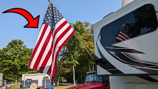 Secure Your Flag on Your RV With This Suction Cup Mount [upl. by Nylahs]