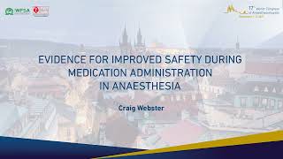 Evidence For Improved Safety During Medication Administration in Anaesthesia [upl. by Leahcimrej]