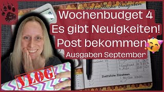 SPAREN Wochenabschluss 4 Septemberbudget 🤩 ANKÜNDIGUNG amp POST umschlagmethode budgetplanung vlog [upl. by Buchanan797]