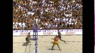 AVP Volleyball 1993 Belmar Semifinal [upl. by Llerad61]