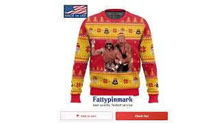 Mega Powers Macho Man and Hulk Hogan Ugly Sweater [upl. by Yknip]