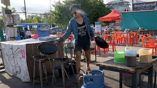 Thai Basil Chicken Thai Garlic Pork  Thai Street Food [upl. by Bart984]