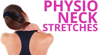 Physio Neck Exercises Stretch amp Relieve Routine [upl. by Nylhsoj925]