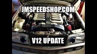 Mercedes V12 engine swap Update JMSpeedshopcom online [upl. by Pernick]