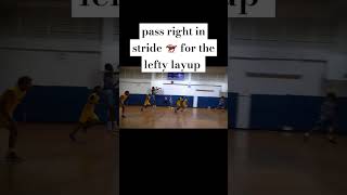 pass right in stride 🏇 for the lefty layup GlorytoGOD JESUS HOLYSPIRIT basketball assist layup [upl. by Yaral685]