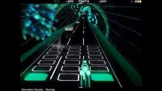 Audiosurf  Running by Information Society [upl. by Nnaeirrac]