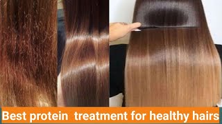 protein hair treatment  damage hair treatment  deeply nourishment treatment [upl. by Anzovin]