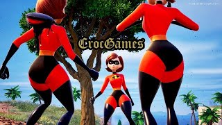 Mrs Incredible  Fortnite Gameplay  Elastigirl  Helen Parr [upl. by Itsirc873]