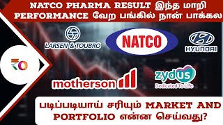 natco Pharma Result இந்த மாறி performance வேற பங்கில் நான் பாக்கல  சரியும் Market and portfolio [upl. by Levitan]