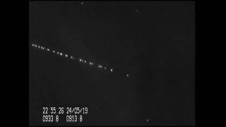 SpaceX Starlink Satellites Spotted Over Netherlands [upl. by Barbie]