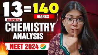 13 Chapters  140 Marks🤫Easy and Scoring chapters of Chemistry 💯 Must watch for NEET 2024 [upl. by Hoem]