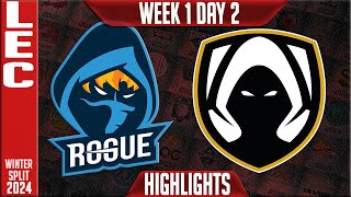 RGE vs TH Highlights  LEC Winter 2024 Week 1 Day 2  Rogue vs Team Heretics [upl. by Kirkwood]