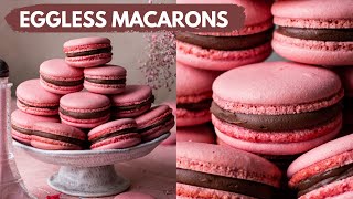 HOW TO MAKE EGGLESS MACARONS  EASY EGGLESS MACARONS RECIPE NO EGG MACARONS  BAKE WITH SHIVESH [upl. by Rik]