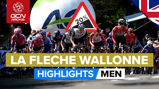 The Toughest Final Kilometre In Pro Cycling  La Flèche Wallonne 2023 Highlights  Men [upl. by Imefulo388]