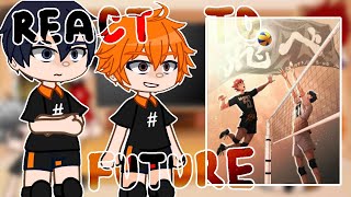 Haikyuu react Past haikyuu react to futureGacha Club [upl. by Okihcas998]