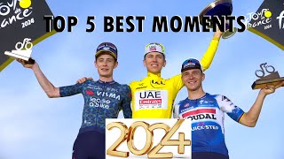 2024 Cycling season  Top5 best moments [upl. by Mialliw]