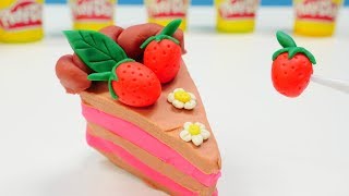 How to make PlayDoh food PlayDoh cake [upl. by Jenne]