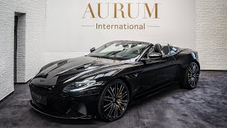 2021 Aston Martin DBS Superleggera Volante ONYX BLACK Walkaround by AURUM International 4K [upl. by Orimar955]