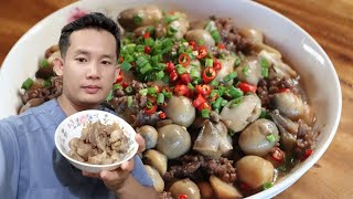 ASMR eating Straw mushroom stew with pork Mukbang mukbang khmerfood eatingvideos food asmr [upl. by Eads648]