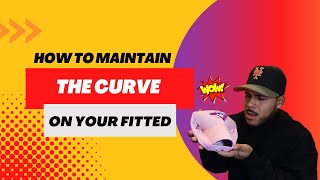 How To Maintain A Curved Brim On Your Fitted Hats No STEAMER or Cup Needed [upl. by Rinum]