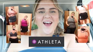 SHOP WITH ME  plus size Athleta try on haul [upl. by Burkley762]