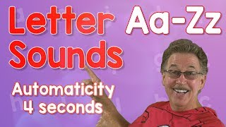 Letter Sounds Automaticity  Upper and Lower Case  4 Seconds  Jack Hartmann [upl. by Garneau]