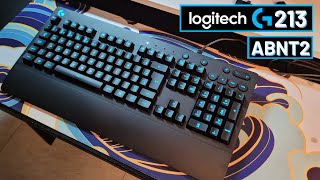 MELHOR TECLADO PRA PRDUTIVIDADE TRABALHO E GAMER LOGITECG213 PRODIGY ABNT2 [upl. by Fiel]