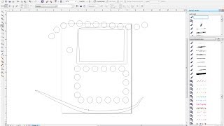 CorelDRAW x6 Tutorial  How to create custom brushes and objects [upl. by Ardnikal450]