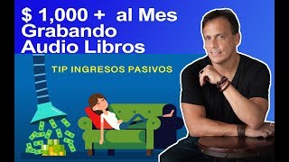 Como Ganar dinero leyendo libros 2020  1000 al mes creando audiolibros e ingresos pasivos [upl. by Enitsed]