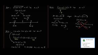 Antrenmanlarla Matematik Mutlak Değerli Denklemler Ders 3 [upl. by Quiteri]