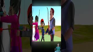 Scary Teacher 3D vs Squid Game Archery Hit The Target Challenge Miss T vs 6 Neighbor Loser shorts [upl. by Bonnes121]