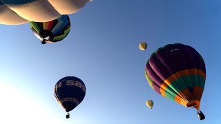 Hot air balloons fly at Europes largest festival [upl. by Hazlip]