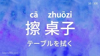 中国語の代表的な「動詞＋目的語」フレーズ 300 1 [upl. by Alehs]