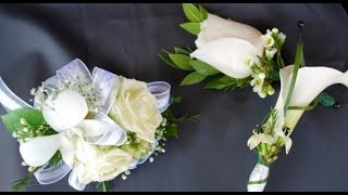 Calla Lily Wedding Corsages [upl. by Yelekreb]