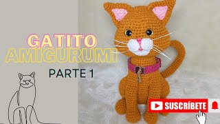 Crea un GATITO AMIGURUMI Adorable  PARTE 1  Tutorial Paso a Paso [upl. by Swor]