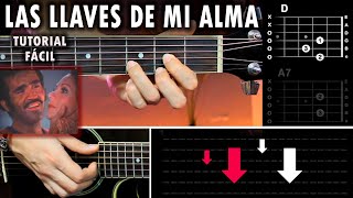 Las Llaves De Mi Alma  Vicente Fernández GUITARRA Tutorial  Acordes [upl. by Conte559]