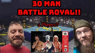 WCW Saturday Night Mod of WM 2000 CHAOS Ensues in 30 Man Battle Royal This Time with 2 Players [upl. by Yelnats636]