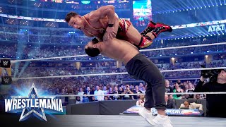 Gable Steveson shooshes Chad Gable with a suplex WrestleMania 38 WWE Network Exclusive [upl. by Acilgna643]