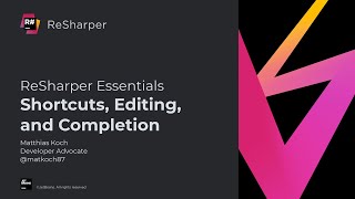 Shortcuts Editing Completion  ReSharper Essentials [upl. by Alina]