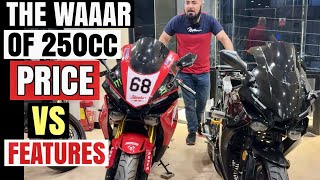 THE BATTLE OF 250cc BIKES  R1 REPLICA 250cc vs 400cc [upl. by Rodie229]