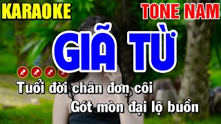 GIÃ TỪ Karaoke Nhạc Sống Tone Nam  BEAT CHUẨN   Tình Trần Karaoke [upl. by Iznik570]