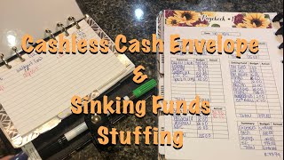 Budget with me Cashless Cash Envelope Stuffing amp Sinking Funds  Home Savings [upl. by Enoyrt]